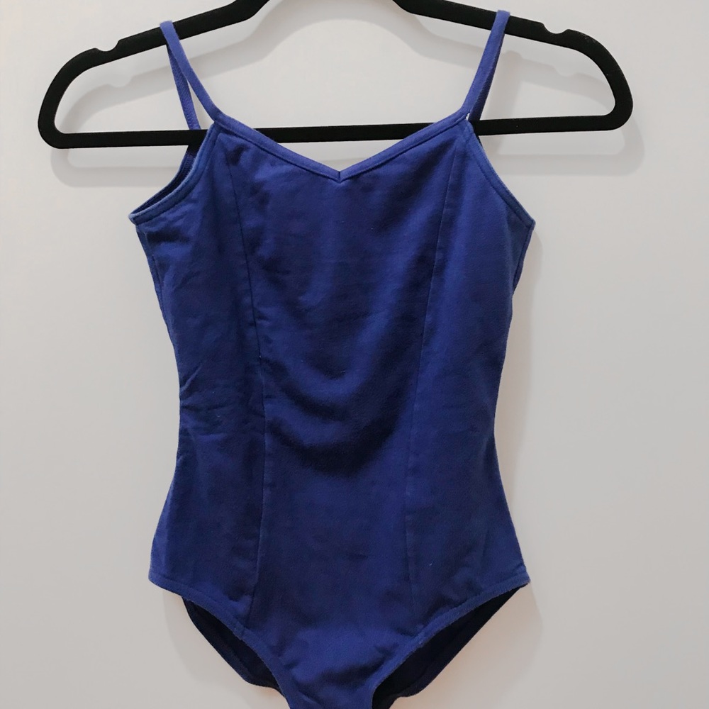 Capezio Scoop Back Blue Navy Ballet Leotard